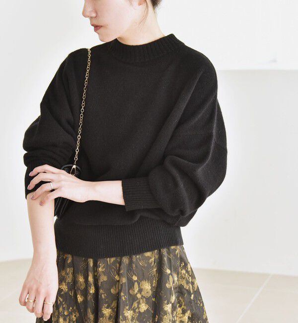 quaranciel「quaranciel: AQUA カシミヤ ミックス 2way ハイネック カーディガン」|カーディガン|