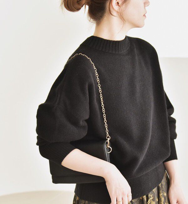 quaranciel「quaranciel: AQUA カシミヤ ミックス 2way ハイネック カーディガン」|カーディガン|