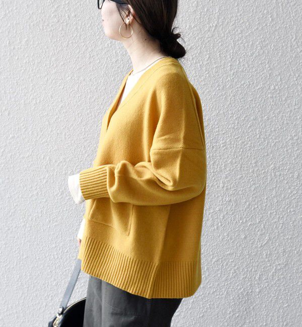 SHIPS any「SHIPS any:〈手洗い可能〉AQUA カシミヤ ミックス Vネック カーディガン」|カーディガン|