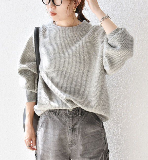 SHIPS any「《一部追加予約》SHIPS any:〈手洗い可能〉AQUA カシミヤ ミックス ハイネック ニット」|ニット・セーター|