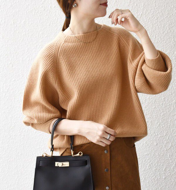 SHIPS any「《一部追加予約》SHIPS any:〈手洗い可能〉AQUA カシミヤ ミックス ハイネック ニット」|ニット・セーター|