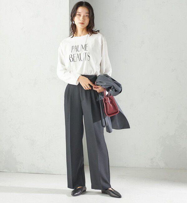 SHIPS for women「プリント ロゴ ロング スリーブ TEE」|Tシャツ・カットソー|