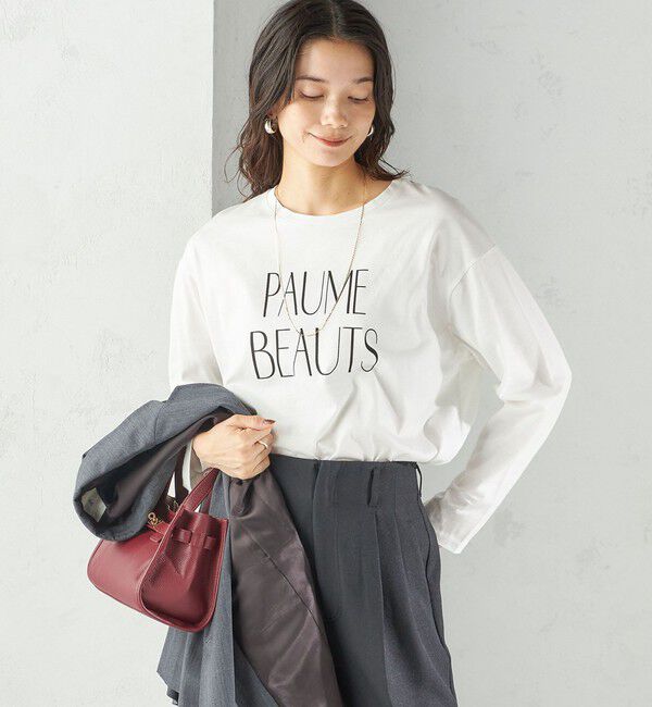 SHIPS for women「プリント ロゴ ロング スリーブ TEE」|Tシャツ・カットソー|