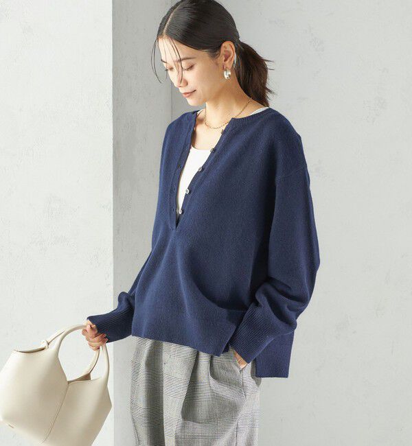 SHIPS for women「〈手洗い可能〉ウール カシミヤ 2WAY プルオーバー」|ニット・セーター|