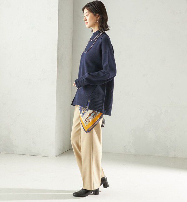 SHIPS for women「〈手洗い可能〉ウール カシミヤ ハイネック プルオーバー」|ニット・セーター|