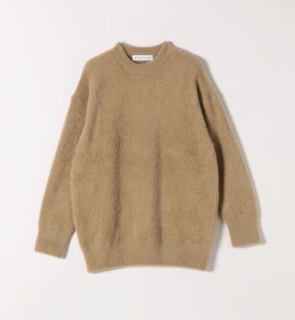 quaranciel「quaranciel:〈手洗い可能〉ファーライク クルーネック ニット プルオーバー」|ニット・セーター|