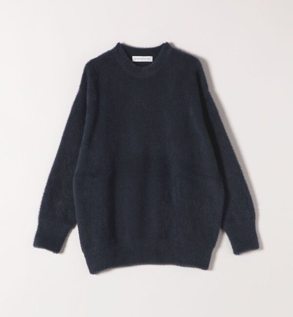 quaranciel「quaranciel:〈手洗い可能〉ファーライク クルーネック ニット プルオーバー」|ニット・セーター|