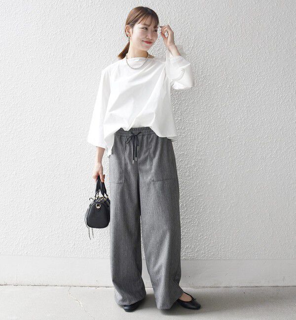 SHIPS any「SHIPS any:〈手洗い可能〉ウォーム イージー ワイド ストレート パンツ」|その他|