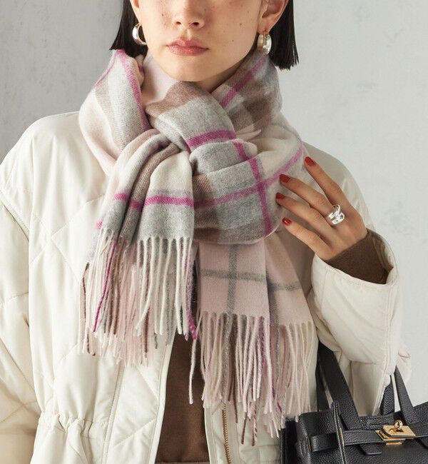 SHIPS for women「ウール カシミヤ ウォッシャブル ストール」|ストール|ピンク