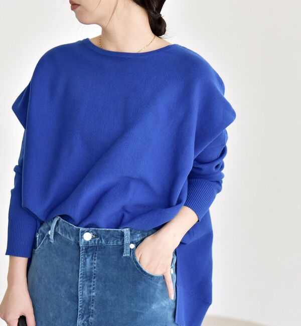 quaranciel「quaranciel:〈洗濯機可能〉ボートネック ワイド ニット プルオーバー」|ニット・セーター|