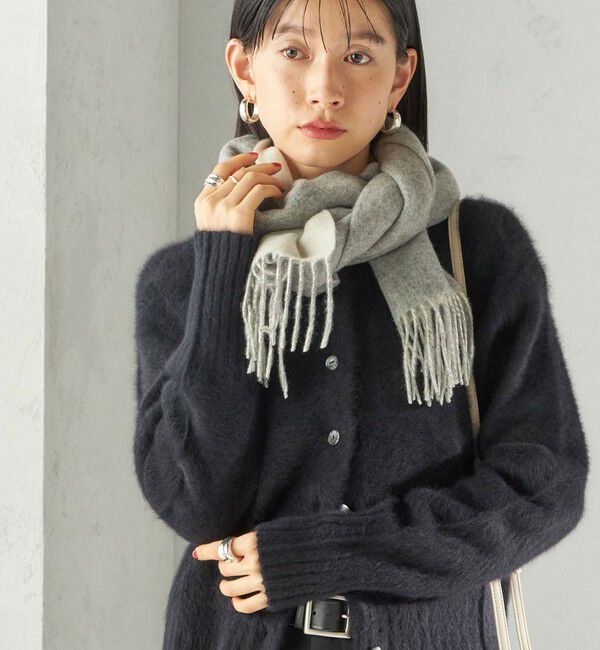 SHIPS for women「カシミヤ リバーシブル マフラー」|マフラー|