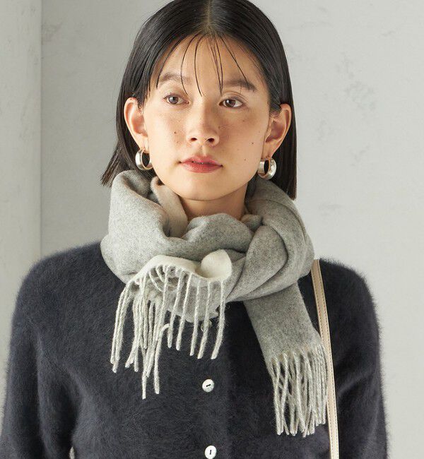 SHIPS for women「カシミヤ リバーシブル マフラー」|マフラー|