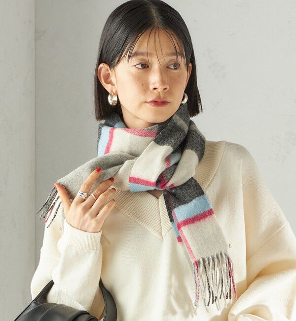 SHIPS for women「カシミヤ リバーシブル マフラー」|マフラー|