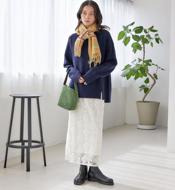 SHIPS for women「カシミヤ リバーシブル マフラー」|マフラー|