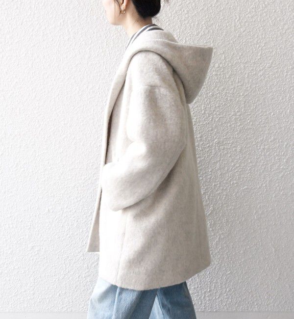 SHIPS any「SHIPS any: シャギー フーディー ガウン コート」|その他|