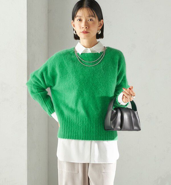 SHIPS for women「〈手洗い可能〉フォックス クルーネック ニット プルオーバー」|ニット・セーター|