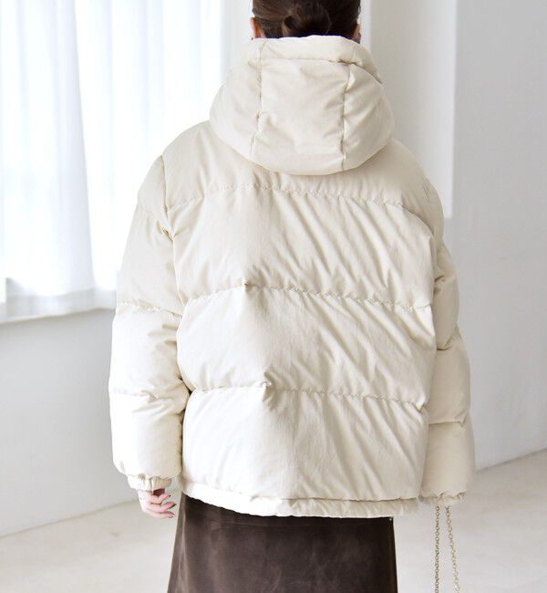 quaranciel「quaranciel: フーディー & ハイネック 2way ショート ダウン ジャケット」|ダウン|