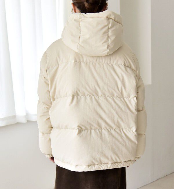 quaranciel「quaranciel: フーディー & ハイネック 2way ショート ダウン ジャケット」|ダウン|
