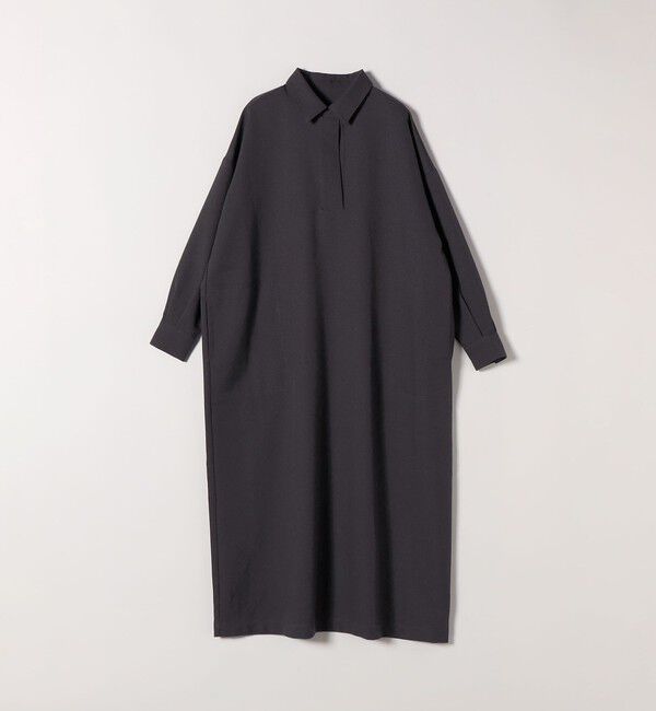 SHIPS any「SHIPS any:〈洗濯機可能〉サージ スキッパー シャツ ワンピース」|ワンピース|