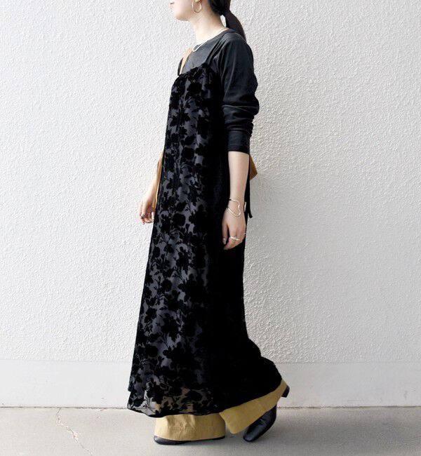 SHIPS any「SHIPS any:〈手洗い可能〉フラワー オパール ロング キャミワンピース」|ワンピース|