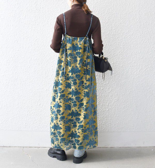 SHIPS any「SHIPS any:〈手洗い可能〉フラワー オパール ロング キャミワンピース」|ワンピース|