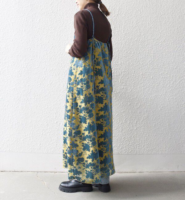 SHIPS any「SHIPS any:〈手洗い可能〉フラワー オパール ロング キャミワンピース」|ワンピース|