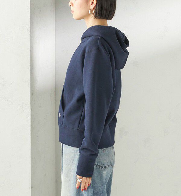 SHIPS for women「〈洗濯機可能〉AZUMA 裏毛 刺繍 ジップ アップ パーカ」|パーカー|