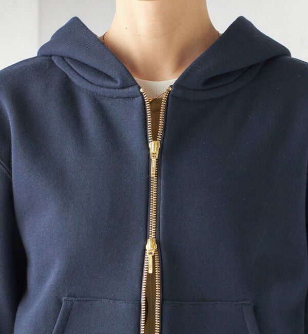 SHIPS for women「〈洗濯機可能〉AZUMA 裏毛 刺繍 ジップ アップ パーカ」|パーカー|