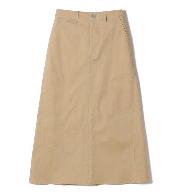 SHIPS for women「〈洗濯機可能〉ストレッチ チノ 硫化染め ステッチ スカート」|スカート|