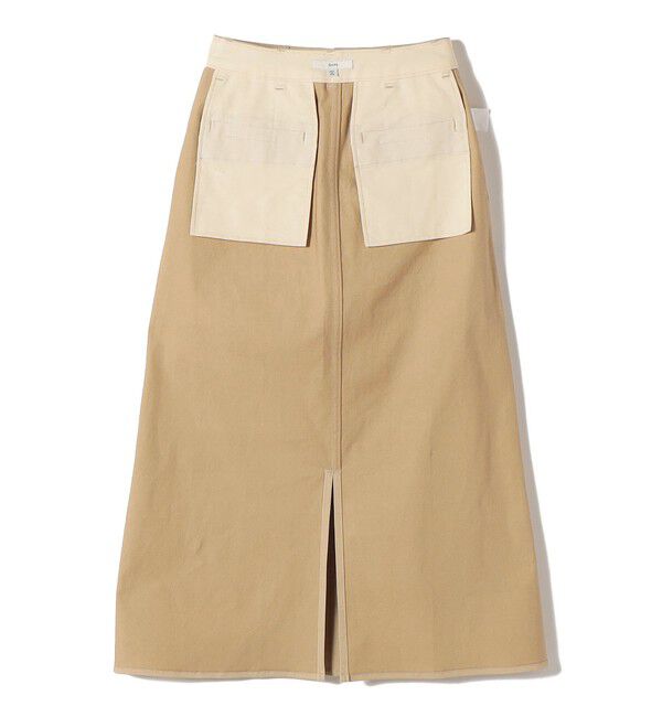 SHIPS for women「〈洗濯機可能〉ストレッチ チノ 硫化染め ステッチ スカート」|スカート|