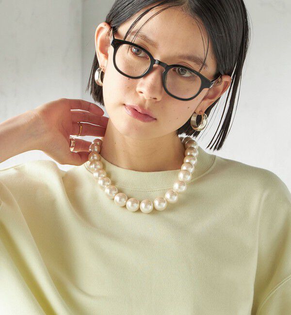 SHIPS for women「18mm玉 ショート パールモチーフ ネックレス」|ネックレス|