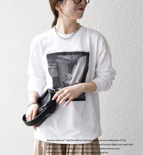 SHIPS any「《予約》GOOD ROCK SPEED:〈洗濯機可能〉MARILYN MONROE フォト プリント ロンTEE 26SS」|Tシャツ・カットソー|
