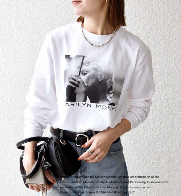 SHIPS any「《予約》GOOD ROCK SPEED:〈洗濯機可能〉MARILYN MONROE フォト プリント ロンTEE 26SS」|Tシャツ・カットソー|