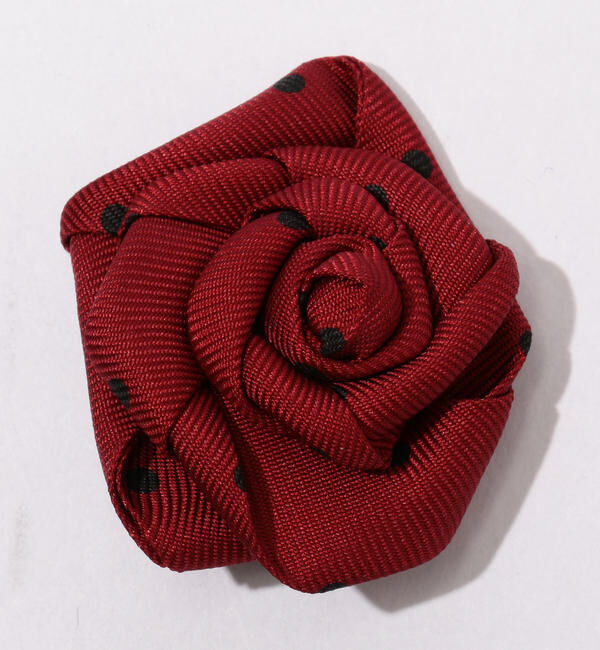 TOMORROWLAND GOODS「Nicky シルク フラワーピン」|その他|36 レッド系