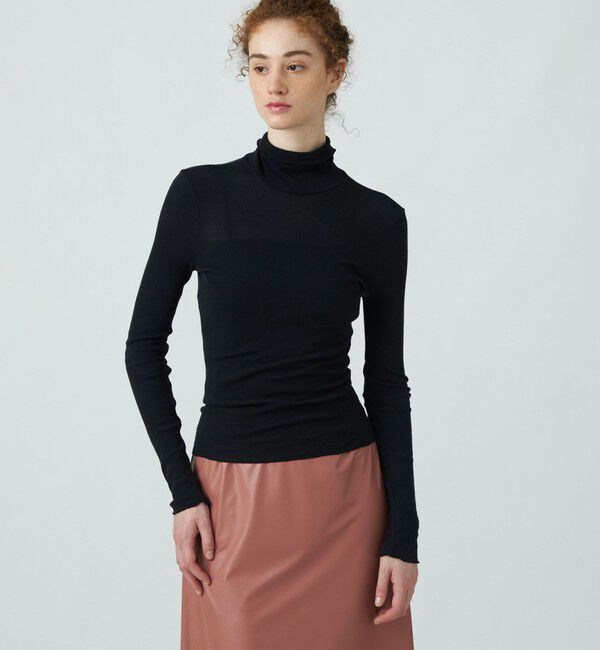 Ballsey「コットンシルクリブ タートルネックプルオーバー」|Tシャツ・カットソー|