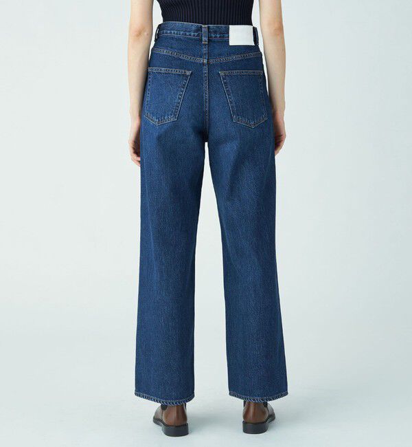 MACPHEE「デニム ワイドストレートパンツ」|デニム|