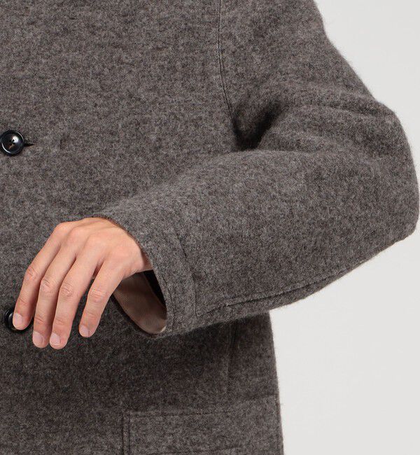 TOMORROWLAND MENS「ローデンニット マックコート」|ステンカラーコート|