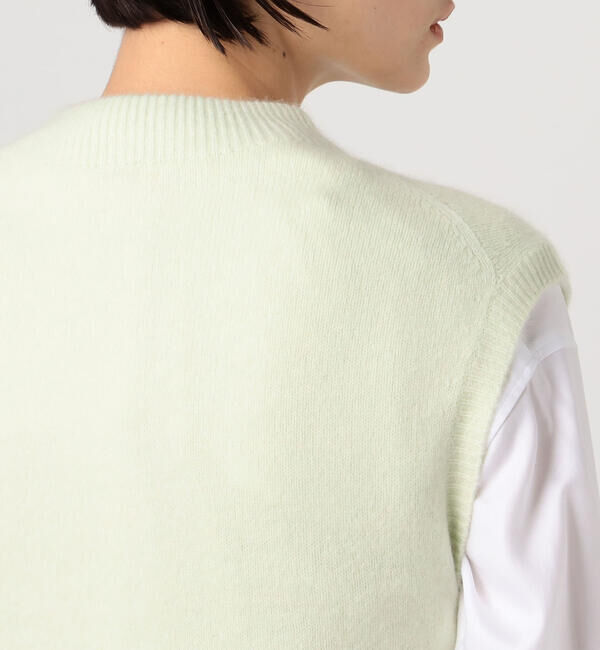 DES PRES「フラッフィーニット ビルドネックベスト」|ニット・セーター|