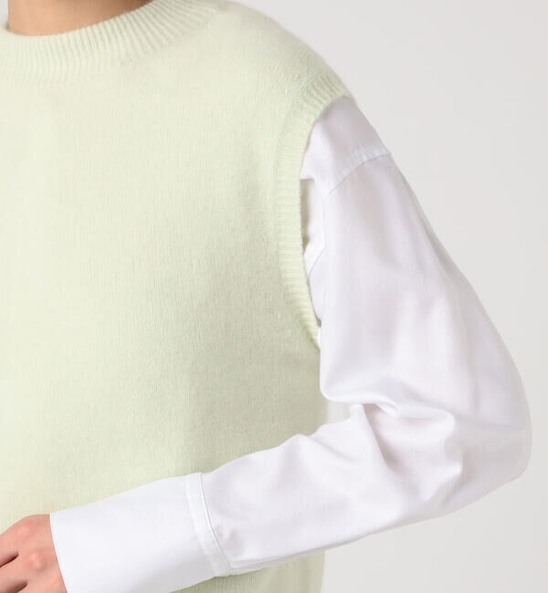 DES PRES「フラッフィーニット ビルドネックベスト」|ニット・セーター|