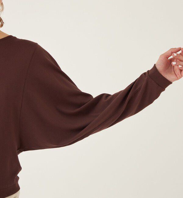 GALERIE VIE「パウダーコットン ワイドアームクルーネックプルオーバー」|Tシャツ・カットソー|