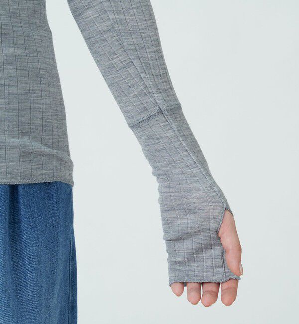 MACPHEE「ウールリブ タートルネックプルオーバー」|Tシャツ・カットソー|