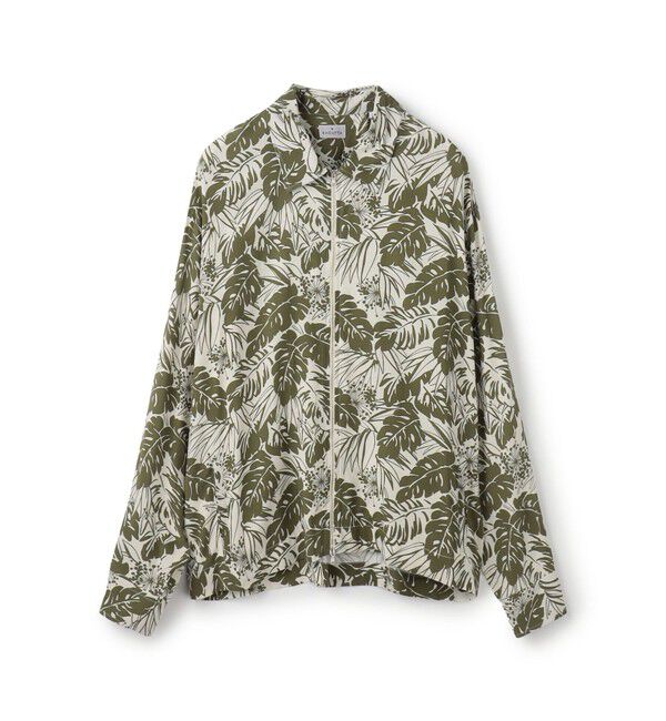 TOMORROWLAND BUYING WEAR「BAGUTTA AKA GL リーフプリント シャツブルゾン」|ブルゾン・スタジャン|56 カーキ系