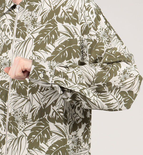 TOMORROWLAND BUYING WEAR「BAGUTTA AKA GL リーフプリント シャツブルゾン」|ブルゾン・スタジャン|
