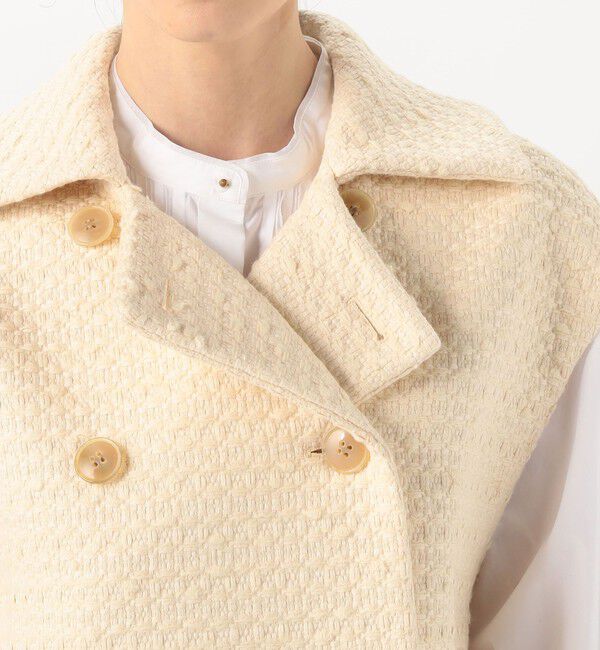 TOMORROWLAND collection「エクリュファンシーツイード ピージレ」|ベスト・ジレ|