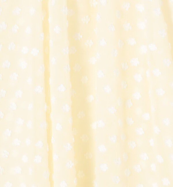 Ballsey「ドットフラワージャカード ボリュームギャザープルオーバー」|シャツ・ブラウス|