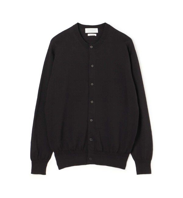TOMORROWLAND MENS「TOMORROWLAND tricot ギザコットン クルーネックカーディガン」|カーディガン|19 ブラック