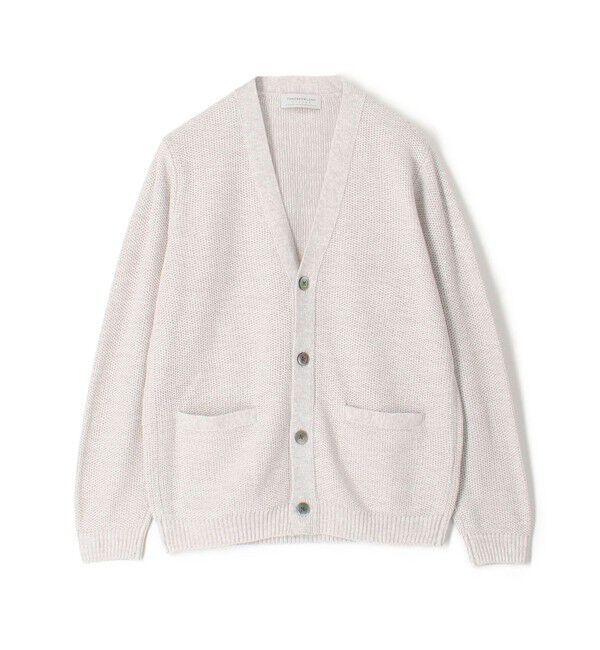TOMORROWLAND MENS「TOMORROWLAND tricot ギマコットンリネン Vネックカーディガン」|カーディガン|16 グレー系
