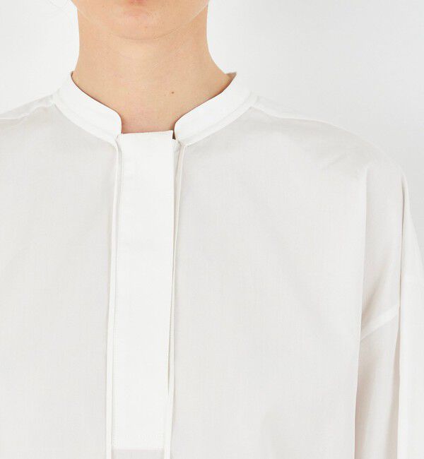 DES PRES「コットンタイプライター バックタックブラウス」|シャツ・ブラウス|