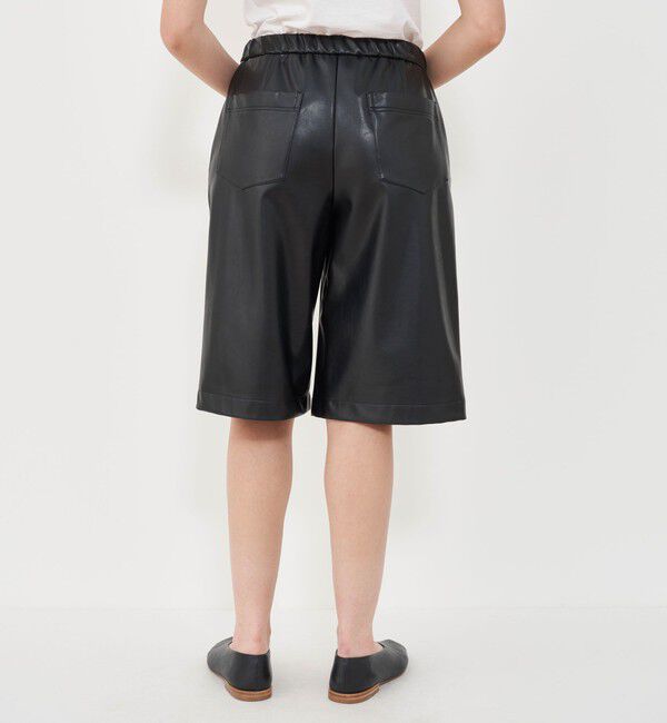 GALERIE VIE「レザーライククロスストレッチイージーハーフパンツ」|その他|