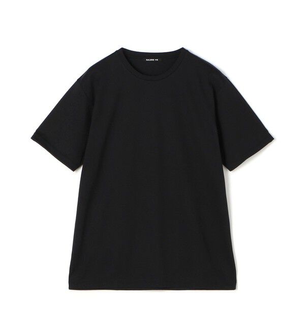 GALERIE VIE「ファインコットン ハーフスリーブTシャツ」|Tシャツ・カットソー|19 ブラック